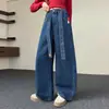 Jeans de Otoño para Niñas 2026 Nuevos Jeans Casuales Estilo Coreano para Niñas Mayores con Cinturón de Manzana, Tendencia Transfronteriza