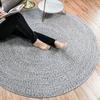 Alfombra redonda grande de algodón simple para sala de estar, mesa de centro, habitación de niña, niños, nórdica, ins, dormitorio, estudio, felpudo para el hogar