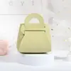 Porta-Moedas DIY Dobrável Colorido Couro PU Estilo Macaron Ins Acessório Chaveiro Clutch