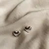Brinco Longo em Aço Titânio com Ouro 18K em Formato de Coração para Mulheres, Não Desbota, Elegante, Corrente de Orelha Tendência para Afinar o Rosto