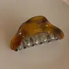Pinza de pelo de sirena colorida estilo coreano para mujer, elegante pinza de tiburón de acetato para recogidos, accesorio para el cabello