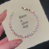 "Sinfonía de Colores" Pulsera Dulce y Deslumbrante de Gotas de Agua Irregulares de Colores para Niñas, Joyería Única y Hermosa
