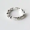 Anillo de Pez Estilo Vintage con Acabado Retro, Anillo Abierto Moderno y Único, Anillo para Dedo Índice de Cardumen de Peces Koi, Venta Directa del Fabricante