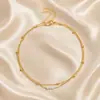 Collar con colgante de perlas y cadena de cuentas, joyería transfronteriza europea y americana, dos conjuntos de collar de aleación para mujer con personalidad simple y combinable