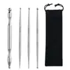 Varilla de Acero Inoxidable para Puntos de Acupuntura..Herramienta de Belleza y Bienestar. Puntos de Acupuntura de los Meridianos para Ojos, Rostro y Pies. Palo de Masaje para Estirar y Desbloquear Músculos