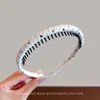 Diadema Floral Estilo Francés Vintage con Dientes, Aro para el Cabello Antideslizante, Pasador Estilo Hada para Lavarse la Cara, Accesorio para el Cabello para Niñas