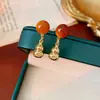 Pendientes Colgantes de Calabaza de Plata Retro Otoño e Invierno, Pendientes Versátiles de Moda Melard, Pendientes de Gama Alta Nicho al por Mayor