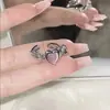 Cardcaptor Sakura Anillo de Amor Rosa Melocotón con Circonita y Lazo Anillo Mágico Bidimensional Colorido Exagerado