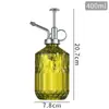 Regadera de vidrio tipo prensa herramienta de riego para jardín color retro botella rociadora riego de jardín nueva botella rociadora