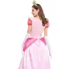 Novo Marybiki Princesa Vestido Palco Traje Palácio Festa Rainha Vestido Rosa Pêssego Flor Princesa Costume