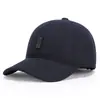 Nova Touca de Baseball Quente de Outono e Inverno para Meia-Idade e Idosos Espessada com Proteção para as Orelhas Boné com Aba Touca de Baseball à Prova de Frio para Uso Externo