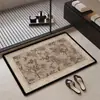 Alfombrilla de Suelo de Barro Diatomeas con Patrón de Flor de Viento Usada para Baño Inodoro Absorción de Agua Secado Rápido Antideslizante Almohadilla para Pies Resistente a la Suciedad Fácil de Limpiar Felpudo