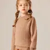 Suéter Pulóver de Cachemir Otoño e Invierno Estilo Nuevo Doble Capa Engrosado Cuello Redondo Medio Alto para Hombres y Mujeres, Adecuado para Niños Mayores, Suéter de Lana