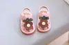 Nuevos Zapatos de Princesa de Verano Cerrados Antideslizantes de Suela Suave para Bebés y Niñas Pequeñas, Sandalias de Bebé Transpirables