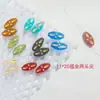 11*20mm Vidrio Checo Pintado en Dorado Accesorios para Joyería DIY Colgante de Mano Cuerda con Cuentas Funda para Teléfono Móvil