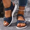 2026 Verano Nuevo Comercio Exterior Tallas Grandes Sandalias Casuales Cómodas de Velcro Moda Ropa Exterior Talla Única