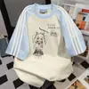 Camiseta Trendy Estilo Americano Marca Três Listras Estampa de Letras Manga Curta 2026 Verão Casual Solta Estilo College Versátil Top