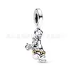 Pingente Barlow Galvanizado Panjia DIY Pingente Pato Donald Mickey Mouse Acessórios para Pulseira Cor de Luxo Leve Charme Versátil