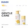 Set de Productos de Cuidado Personal Xumin Paquete de Embalaje Personalizado para Marca de Bebé Botella de Champú de 300 ml Botella de Vacío de 50 ml