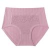 Ropa interior para madres de mediana edad y ancianas, de algodón para mujer, de cintura alta, antibacteriana, transpirable, de talla grande, pantalones cortos de algodón para la cabeza
