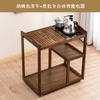 Mesa de té móvil para el hogar, mesa de té pequeña, carrito de té, sala de estar, hervidor automático integrado, juego, mesa de té, balcón, bandeja de té