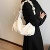 Estilo Coreano Estilo Occidental Bolso de Lazo Bolso de Mujer Elegante Plegado Bolso Nube para Viajar Gran Capacidad Hombro Cruzado de Cuerpo Bolso de Hombro Trendy