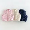 Chaleco floral acolchado para niñas, colección de invierno 2026, top acolchado lindo y grueso para bebés, ropa de invierno para niños, zdy6503