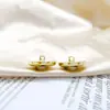 Atacado vestido listrado ponto de costura terno fivela de pérola fivela de óleo liga acessórios de vestuário mão metal casaco de lã casaco