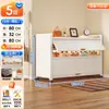 Zapatero de Acero a Prueba de Polvo para la Entrada del Hogar Gabinete de Entrada Multicapa Gabinete de Almacenamiento de Gran Capacidad Entrada con Puerta Abatible Estante para Zapatos Multicapa