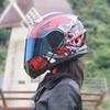 Casco Gxt Casco de Motocicleta para Hombre Cobertura Total Personalizado Genial Motocicleta Doble Lente Casco Abierto Cara Completa Dot