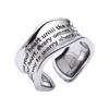 Anillo Geométrico Irregular de Ola Estilo Coreano para Mujer, Anillo Abierto de Moda Retro con Borde Ancho para Dedo Índice