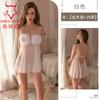 Lencería Original Felpa Malla Tirante Transparente Camisón Mujer Tentación Espalda Descubierta Uniforme de Casa 2119