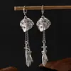 Pendientes Creativos Retro Calavera Rubí Mano Corazón Ins Personalizados Exagerados Góticos Oscuros Joyería Pendientes Accesorios