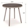 Mesa y Sillas Tejidas de Cuerda de Red Set de Mesa de Café para Ocio al Aire Libre en el Patio Set de Tres Piezas para Balcón Silla de Acero Silla de Almacenamiento