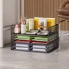 Organizador de archivos para debajo del escritorio, estante multicapa para almacenamiento de archivos y documentos tamaño A4, organizador de escritorio para clasificar y ordenar