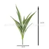 Planta Artificial Colgante de Orquídea Transfronteriza Planta Decorativa Flor Artificial Planta Verde para Decoración de Puerta y Pared Accesorio para Arreglo Floral Planta de Orquídea Colgante de un Solo Tallo