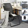 Silla plegable reclinable, adecuada para siestas en la oficina, se puede usar para sentarse o acostarse, una silla cómoda para relajarse, con respaldo, ideal para habitaciones de estudiantes o como silla de computadora
