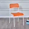 Silla de Plástico para Hogar de Estudiantes, Silla de Comedor, Taburete para Adultos, Silla de Oficina, Silla Simple con Respaldo, Silla Cómoda para Computadora, Taburete de Entrenamiento