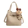 Bolso Cubo Nuevo Patrón Lichi Primavera/Verano 2026 Bolso de Mano Simple Gran Capacidad Bolso de Hombro Cruzado de Moda y Tendencia