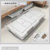 Caja de almacenamiento engrosada, caja de almacenamiento de plástico plana extragrande, organizador de ropa con tapa, caja de almacenamiento con ruedas para debajo de la cama
