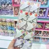 Lindo pasador BB de tela floral pequeña de fruta de azúcar de color caramelo para niños, pinza para el flequillo de niña dulce