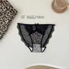 Calcinha Sexy Nova com Cadarço Estampa de Leopardo Quente* Feminina Cintura Baixa Desejo Puro Respirável Algodão Puro Abertura na Virilha Calcinha Triângulo