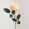 Flor de rosa artificial individual, decoración para sala de estar del hogar, arreglo de boda, paisajismo de cascada de rosas, accesorio para fotografía