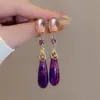 Pendientes Colgantes de Diamantes Estilo Palacio Retro Diseño de Nicho Pendientes Versátiles de Moda Pendientes de Alto Nivel Estilo Antiguo Dinastía Han
