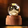Luz Noturna de Planeta com Bola de Cristal Giratória Enfeites Criativos para Mesa Artesanato Feng Shui Presentes para Professores Novos Produtos Transfronteiriços