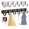 Ganchos de pared para baño, perchero de pared, colgador de cocina, inodoro, baño, detrás de la puerta, de pared sin clavos