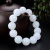 Pulsera de Jade Sangre de Pollo de Xinjiang Jade Gobi Oro Blanco Jade Seda Jade Rojo Jaspe Forma Antigua Pulsera de Cuentas para Hombre Productos en Vivo