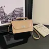 Bolso de Mujer de Alta Gama 2026, Nuevo Estilo de Moda de Nicho, Bolso Cuadrado Pequeño de Lujo Ligero con Contraste de Color, Bolso de Hombro y Cruzado para Mujer