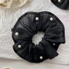 Anillo para el Cabello Estilo Francés Organza de Hada Encaje de Perlas Anillo Intestinal Grande Cuerda para el Cabello Dulce de Celebridad de Internet Accesorios para el Cabello