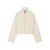Ropa Europea y Americana Transfronteriza para Mujer ZA AliExpress Venta Caliente Popular Cremallera Cuello Alto Color Sólido Chaqueta Abrigo